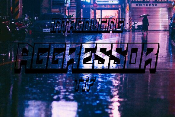 Aggressor: A Bold Display Font for High-Impact Branding