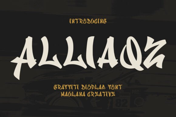 Alliaqz: The Bold Graffiti Typeface for Urban Brand Identity