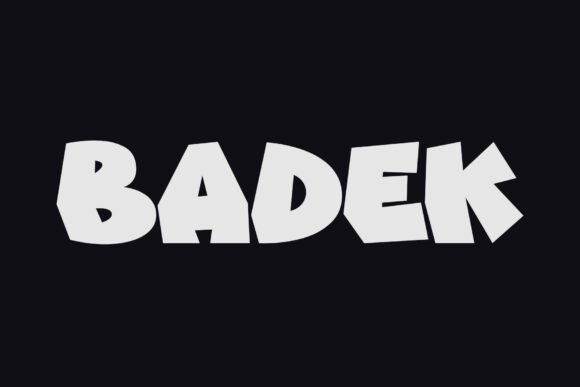 Badek: The Bold Display Typeface for Stronger Brand Identity