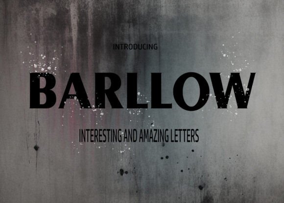 Barllow: The Bold Display Typeface for Scroll-Stopping Campaigns