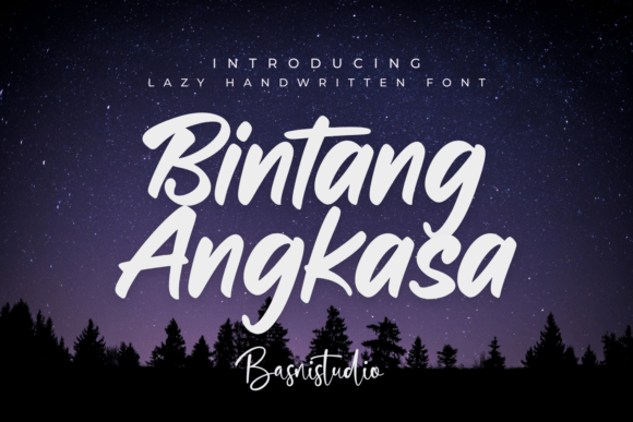 Bintang Angkasa: The Handwritten Display Font for Editorial Design
