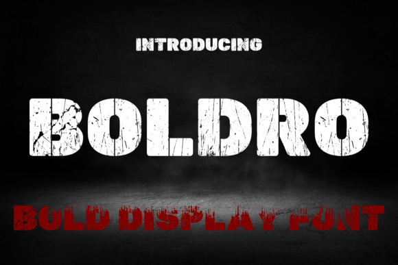 Boldro: A Raw Industrial Display Font for Strong Brand Identity