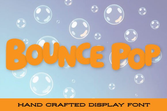 Bouncepop: The Playful Display Typeface for Handmade Labels and Shop Branding