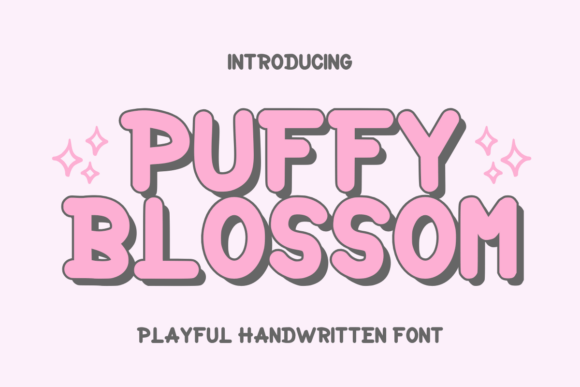 Bringing Cuteness to Life with the Puffy Blossom Typeface