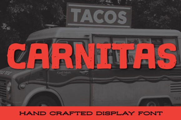 Carnitas: The Rustic Display Font for Handmade Product Labels