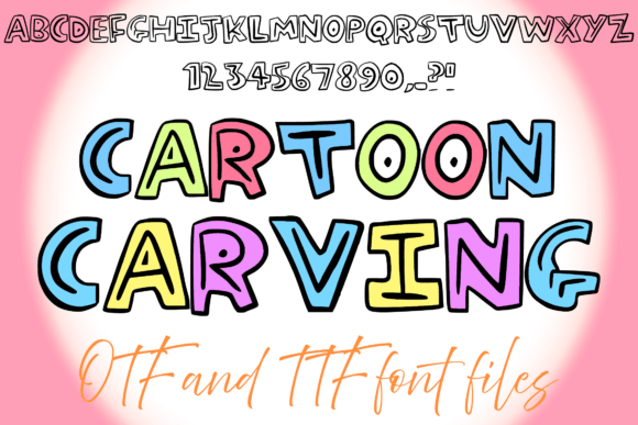 Cartoon Carving: A Playful Typeface for Bold Web Design
