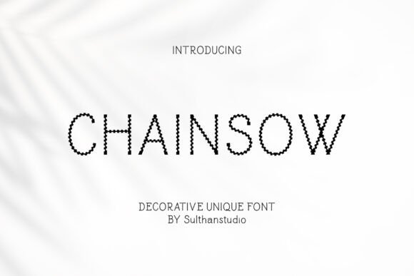 Chainsaw: A Bold Display Typeface for Impactful Editorial Design
