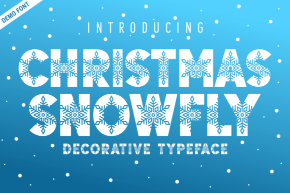 Christmas Snowfly Demo: A Festive Typeface for Holiday Editorial Design