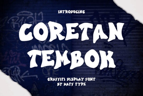 Coretan Tembok: A Vibrant Display Typeface for Bold Web Design