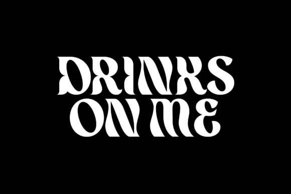 Drinks on Me: The Bold Curvy Typeface for Standout Branding