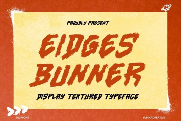 Eidges Bunner: A Textured Display Typeface for Bold Web Design