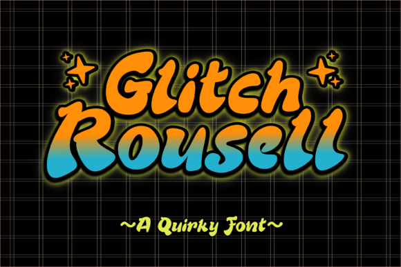 Glitch Rousell: A Modern Typeface for Bold Editorial Design