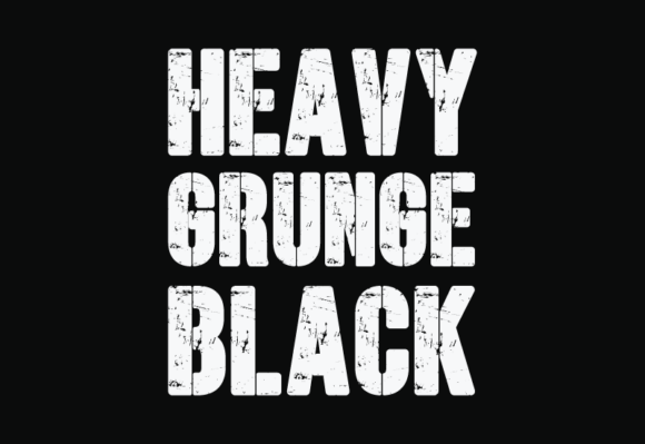 Heavy Grunge Black: A Bold Display Font for Edgy Brand Identity