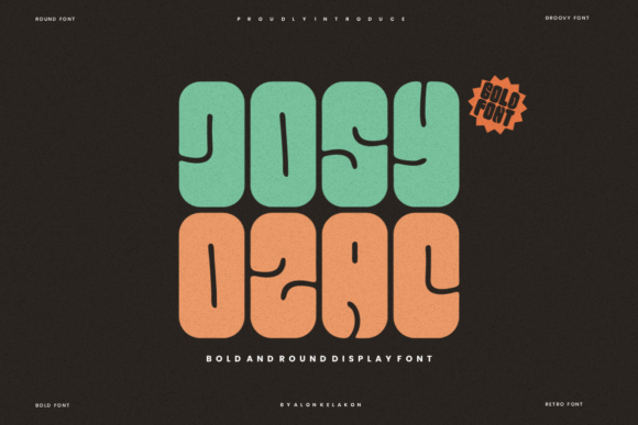 Josyozac: The Bold Display Font for Handmade Product Labels
