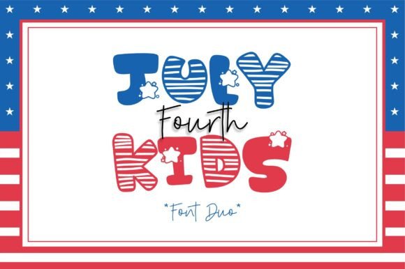 July Fourth Kids: A Festive Display Typeface for Digital Brands