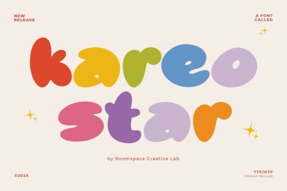 Kareo Star: A Playful Display Typeface for Modern Editorial Design