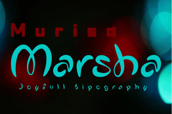 Murisa Marsha: The Playful Display Typeface for Handmade Creators