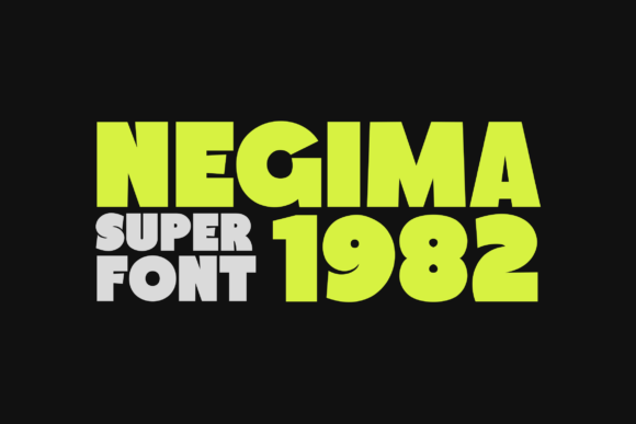 Negima 1982: A Vibrant Display Typeface for Bold Editorial Design