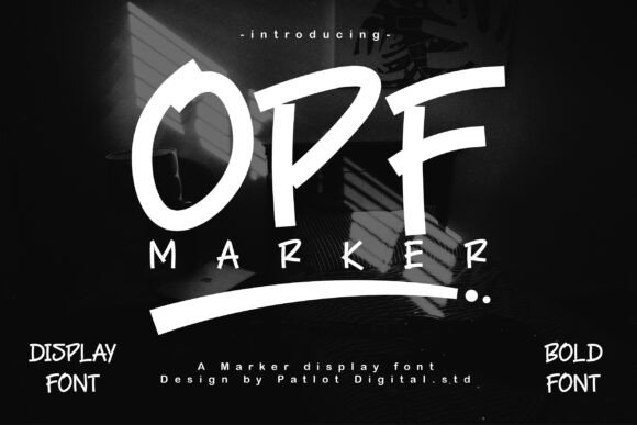 Opf Marker: The Bold Display Typeface for Handmade Creators