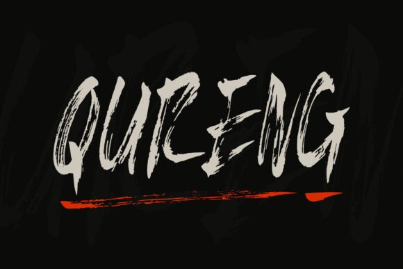 Qureng: The Fierce Brush Font for Bold Brand Identities
