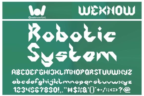 Robotic System: The Premium Display Font for Futuristic Crafts