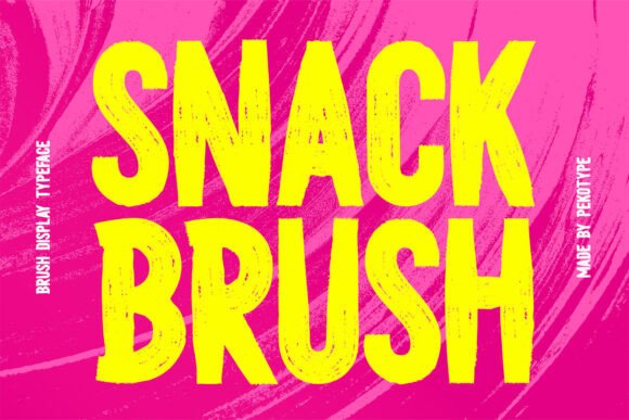Snack Brush: The Bold Display Typeface for Scroll-Stopping Marketing