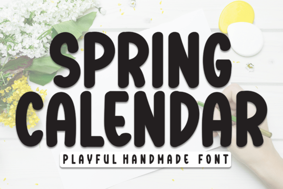 Spring Calendar: A Cheerful Typeface for Modern Editorial Design