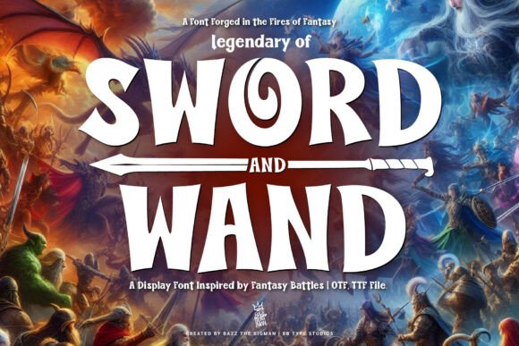 Sword and Wand: A Bold Display Typeface for Editorial Design