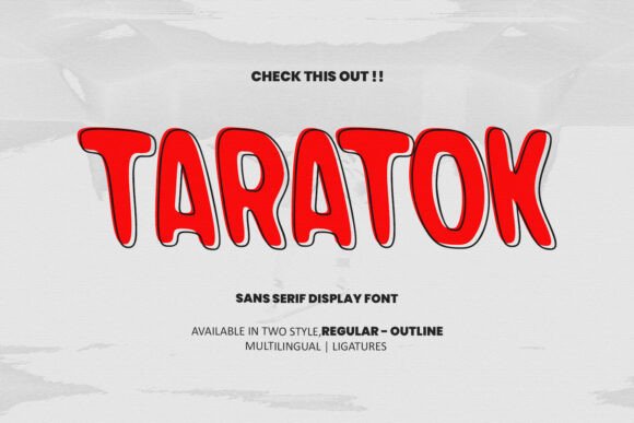 Taratok: The Bold Display Font That Transforms Brand Identity