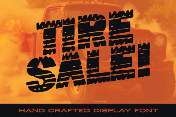 Tire Sale: The Rugged Display Font for Bold Branding