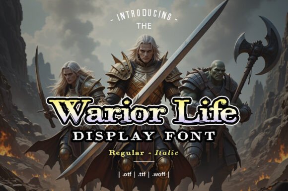 Warrior Life: The Display Typeface for Bold Campaigns